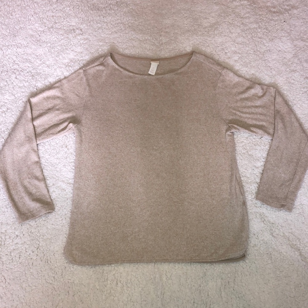 H&M Tan/Cream Sweater Medium